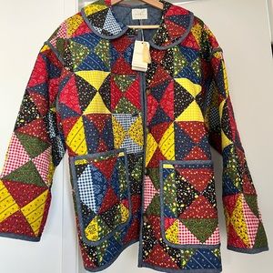 Doen Starling Jacket Countryside Patchwork Print NWT Size Small